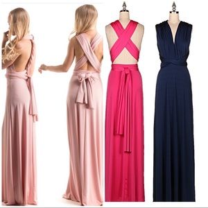 Blush Pink Infinity Maxi - Bridesmaid